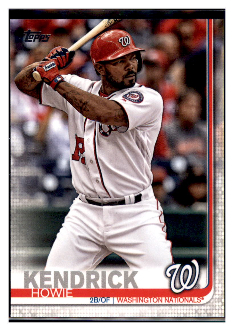 2019 Topps Washington
  Nationals Howie Kendrick   Baseball
  card CBT1B simple Xclusive Collectibles   