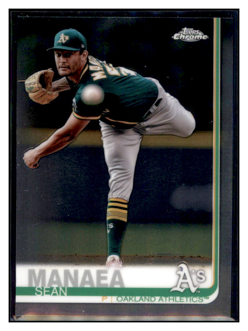 2019 Topps Chrome Sean
  Manaea   Baseball card CBT1B simple Xclusive Collectibles   