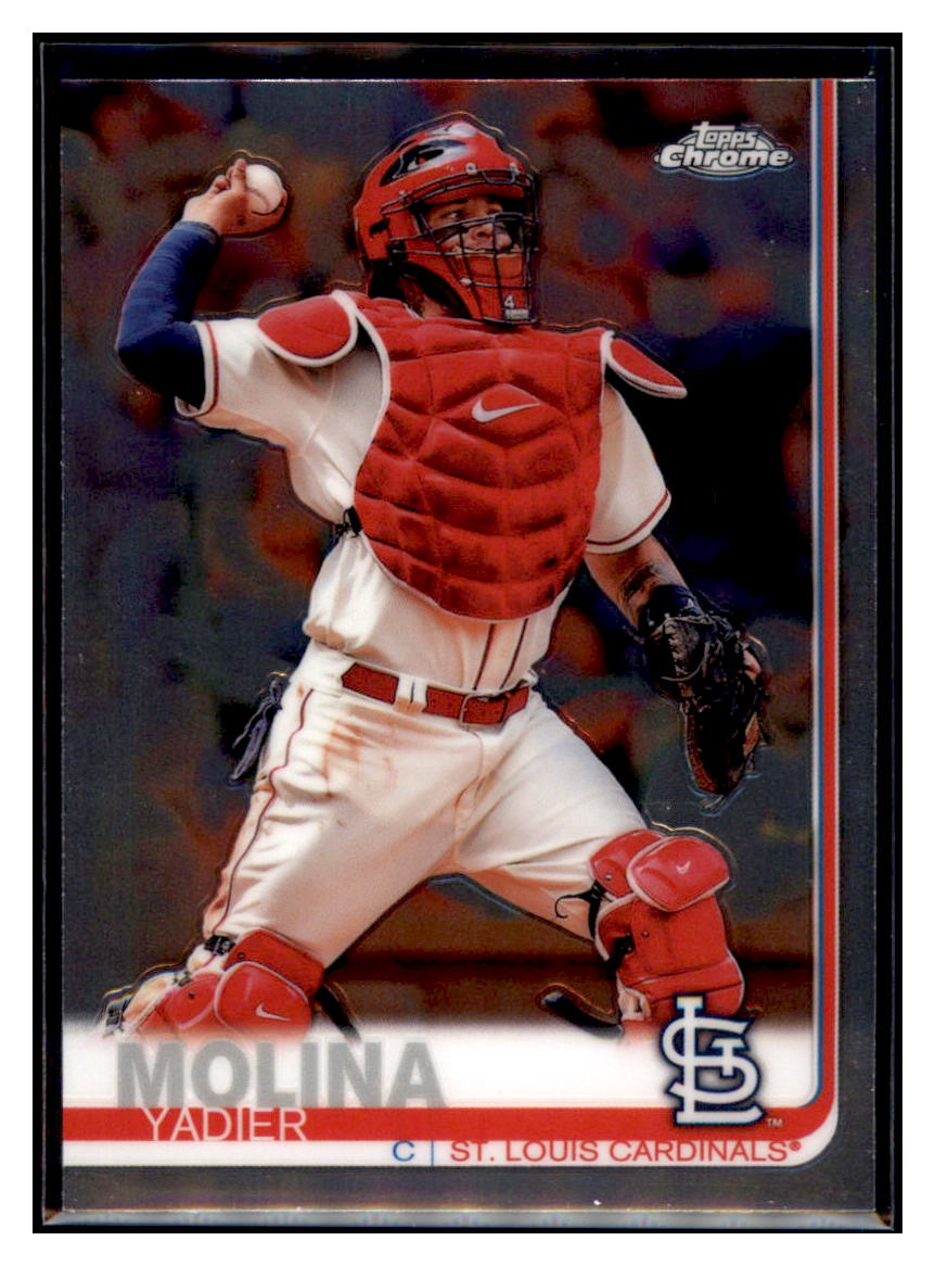 2019 Topps Chrome Yadier
Molina Baseball card
  CBT1B simple Xclusive Collectibles   