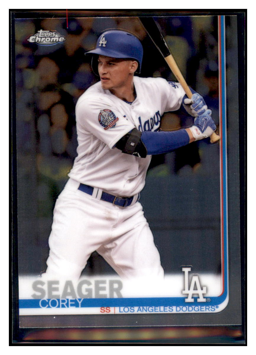 2019 Topps Chrome Corey
  Seager   Los Angeles Dodgers Baseball
  Card CBT1C  simple Xclusive Collectibles   