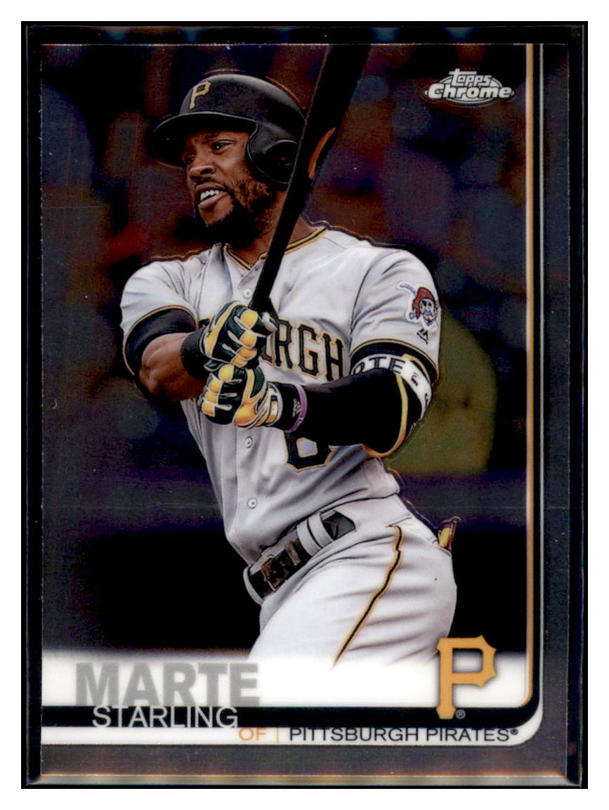 2019 Topps Chrome Starling
  Marte   Pittsburgh Pirates Baseball
  Card CBT1C  simple Xclusive Collectibles   