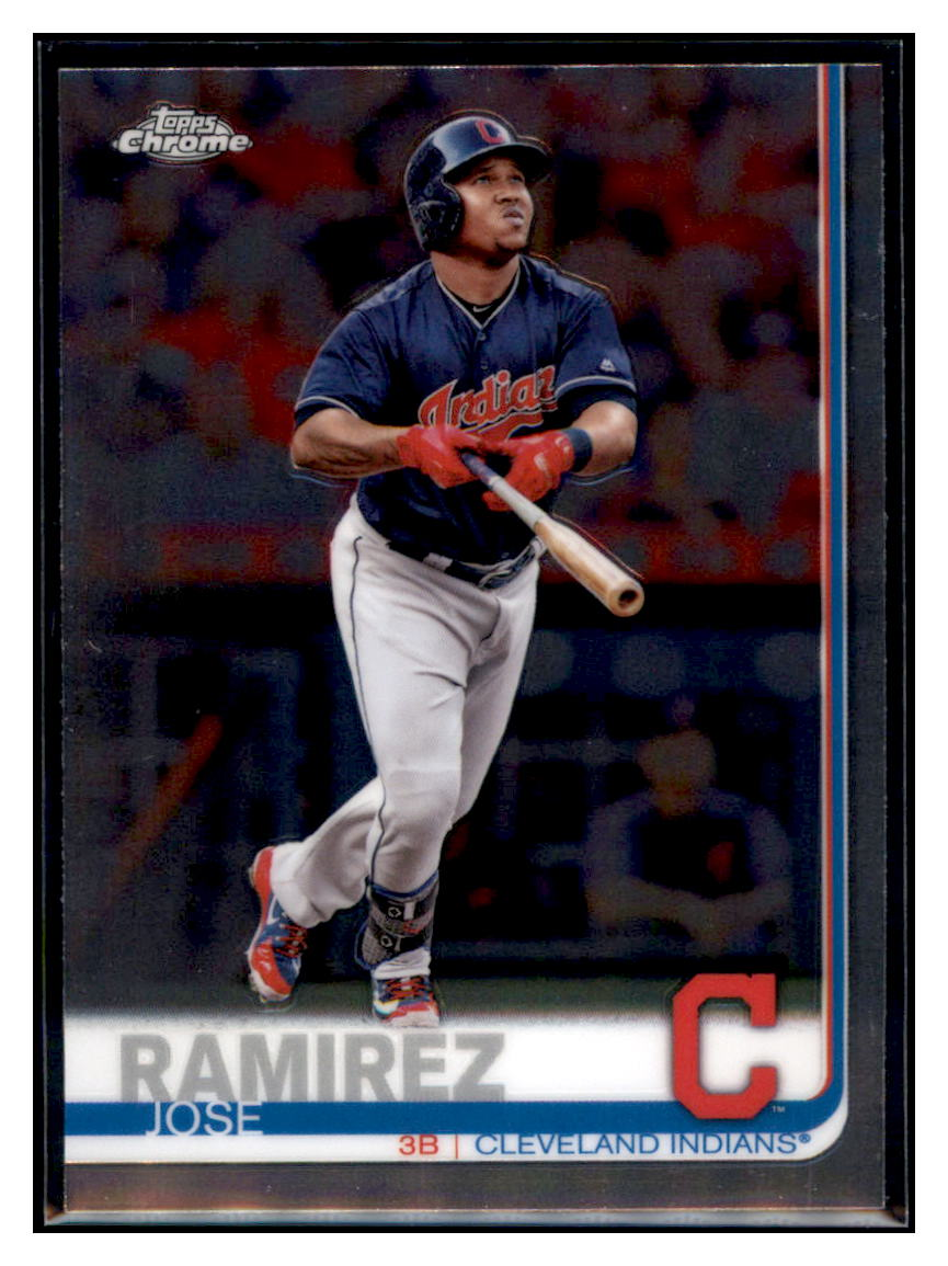 2019 Topps Chrome Jose
  Ramirez   Cleveland Indians Baseball
  Card CBT1C _1a simple Xclusive Collectibles   