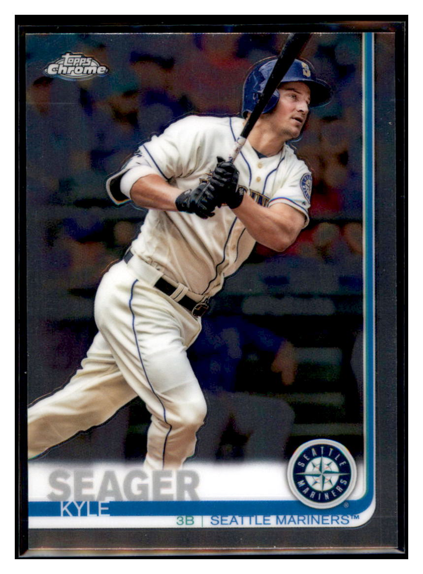 2019 Topps Chrome Kyle
  Seager   Seattle Mariners Baseball Card
  CBT1C _1b simple Xclusive Collectibles   