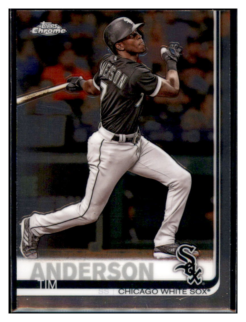 2019 Topps Chrome Tim
  Anderson   Chicago White Sox Baseball
  Card CBT1C  simple Xclusive Collectibles   