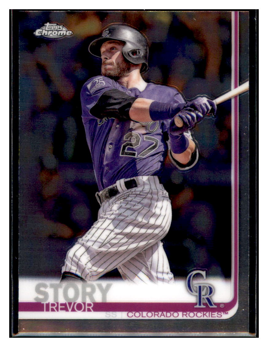 2019 Topps Chrome Trevor
  Story   Colorado Rockies Baseball Card
  CBT1C  simple Xclusive Collectibles   