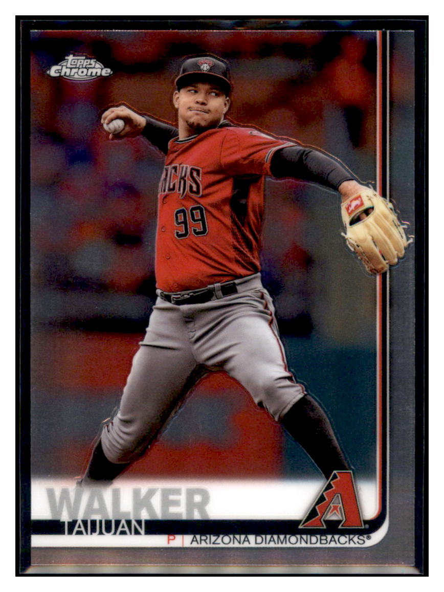 2019 Topps Chrome Taijuan
  Walker   Arizona Diamondbacks Baseball
  Card CBT1C  simple Xclusive Collectibles   