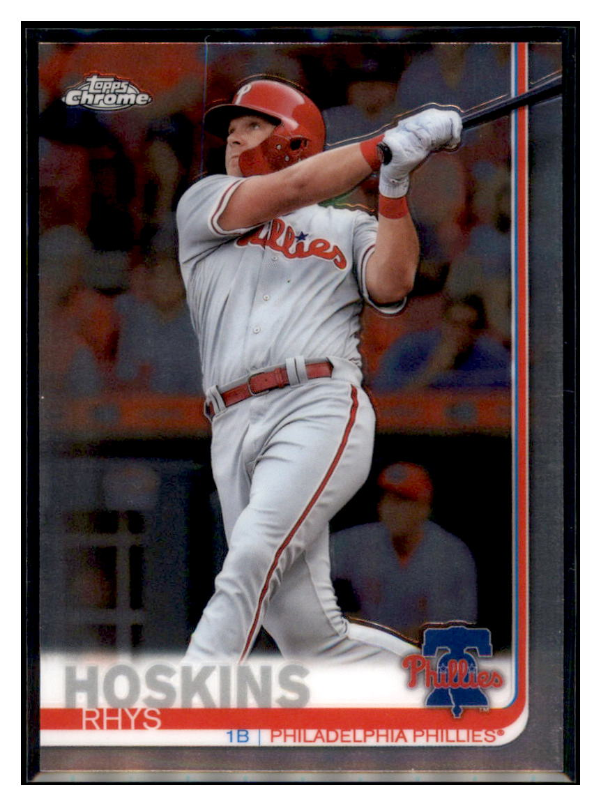 2019 Topps Chrome Rhys
  Hoskins   Philadelphia Phillies
  Baseball Card CBT1C _1a simple Xclusive Collectibles   