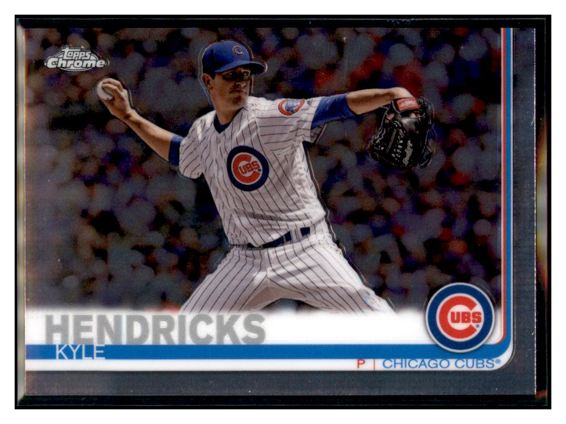 2019 Topps Chrome Kyle
  Hendricks   Chicago Cubs Baseball Card
  CBT1C _1b simple Xclusive Collectibles   