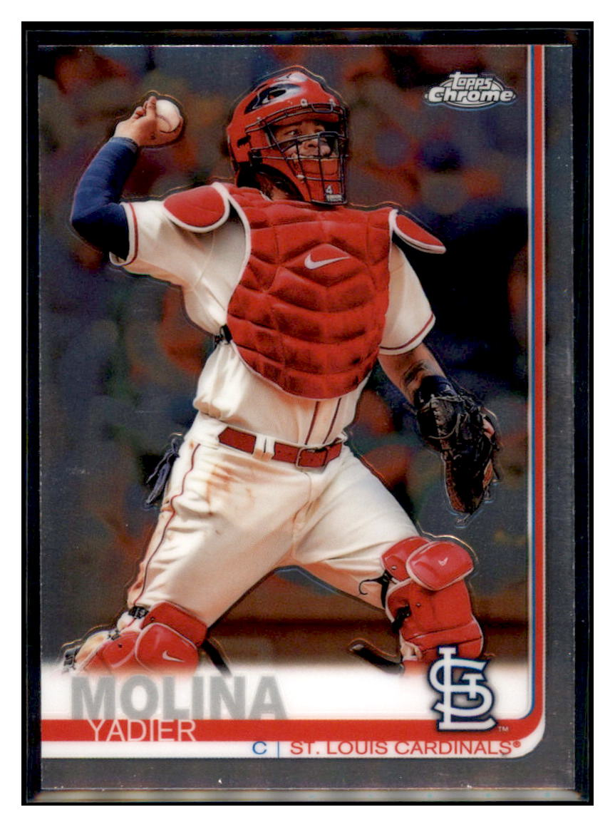 2019 Topps Chrome Yadier Molina St. Louis
  Cardinals Baseball Card CBT1C  simple Xclusive Collectibles   