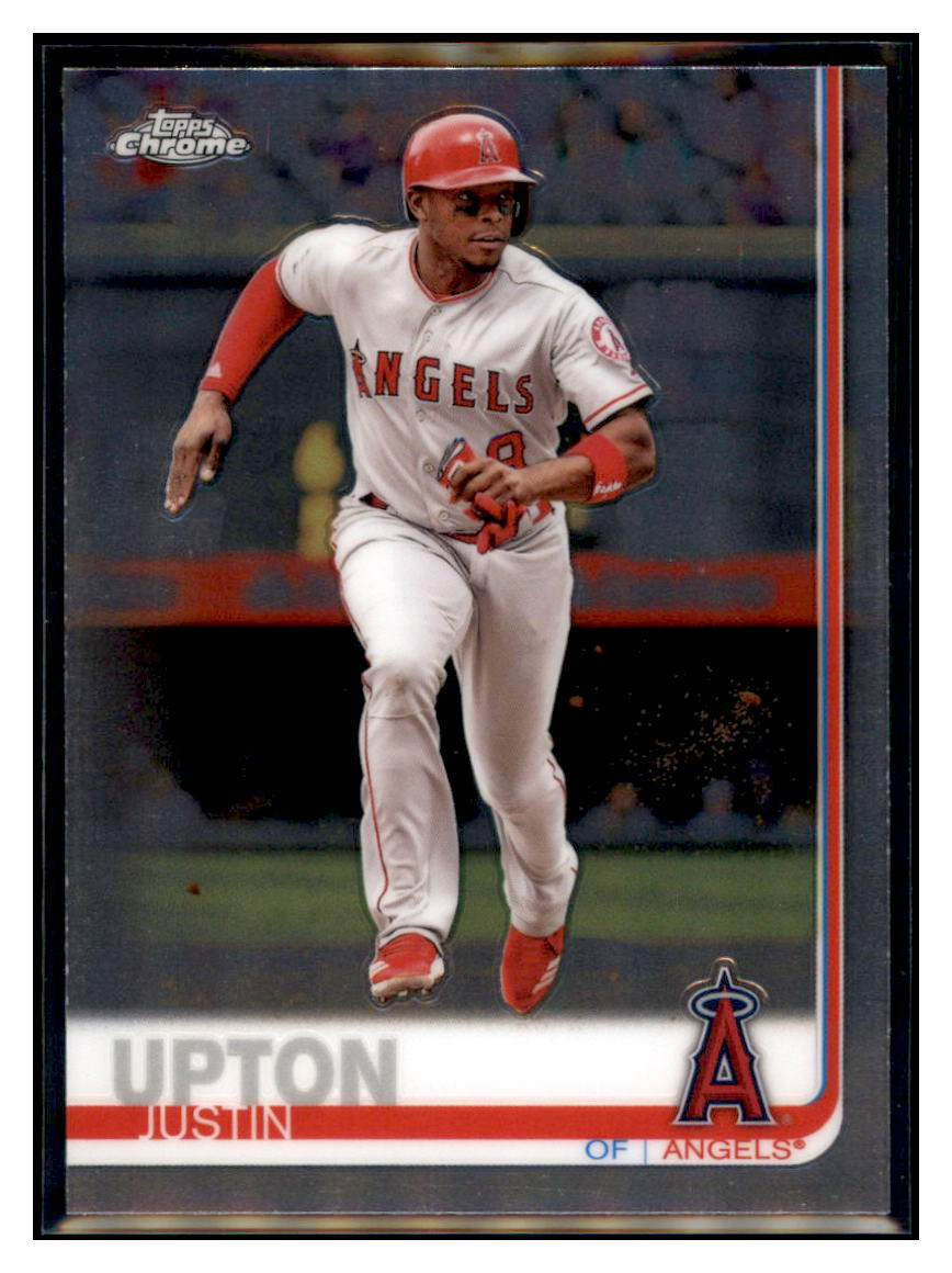 2019 Topps Chrome Justin
  Upton   Los Angeles Angels Baseball
  Card CBT1C  simple Xclusive Collectibles   