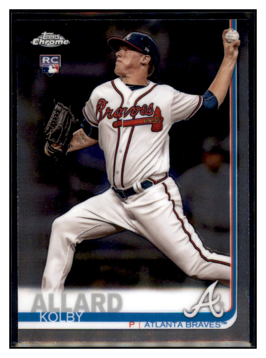 2019 Topps Chrome Kolby
  Allard   RC Atlanta Braves Baseball
  Card CBT1C _1b simple Xclusive Collectibles   