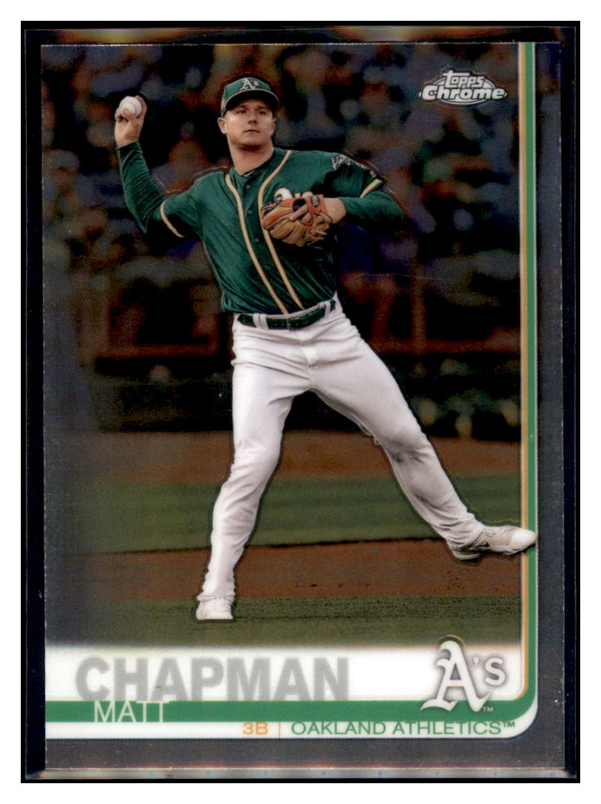 2019 Topps Chrome Matt
  Chapman   Oakland Athletics Baseball
  Card CBT1C _1a simple Xclusive Collectibles   