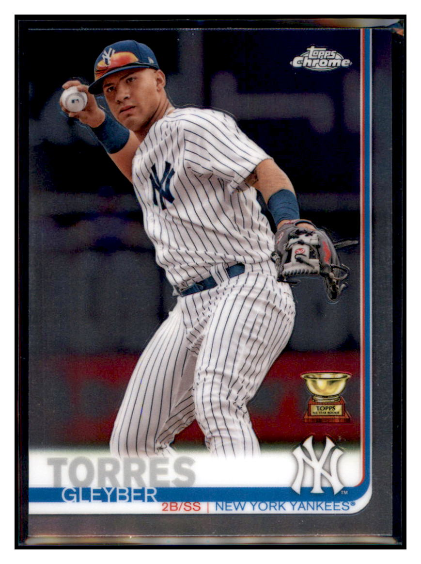 2019 Topps Chrome Gleyber
  Torres   ASR New York Yankees Baseball
  Card CBT1C  simple Xclusive Collectibles   