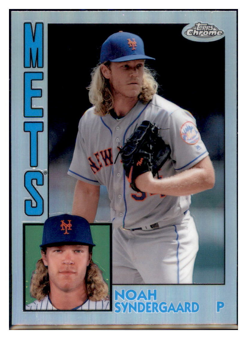 2019 Topps Chrome Noah
  Syndergaard 1984 Topps Baseball  New
  York Mets Baseball Card CBT1C  simple Xclusive Collectibles   