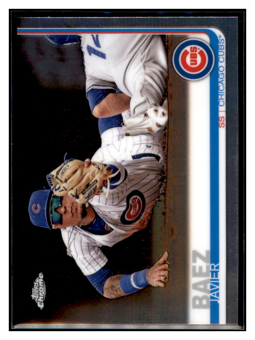 2019 Topps Chrome Javier
  Baez   Chicago Cubs Baseball Card
  CBT1C  simple Xclusive Collectibles   