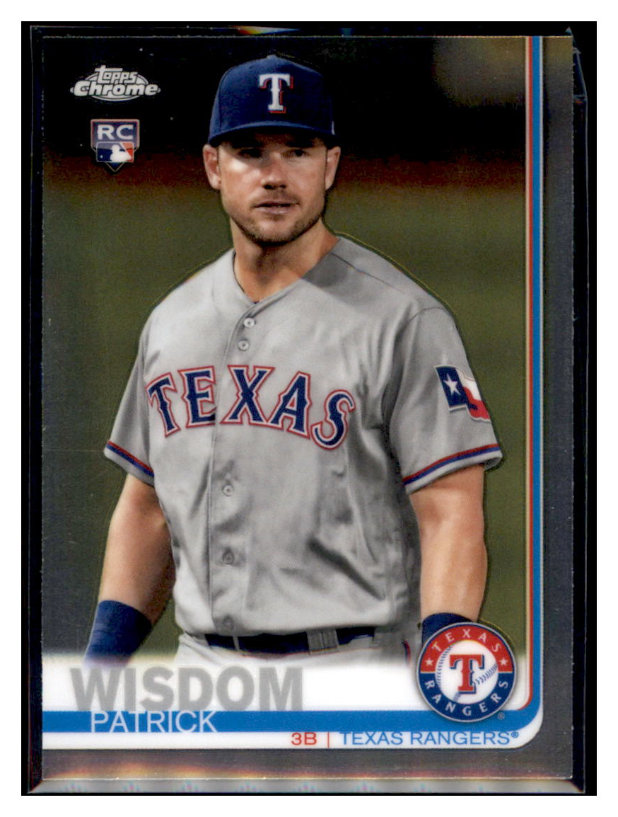 2019 Topps Chrome Patrick
  Wisdom Prism Refractor  Texas Rangers
  Baseball Card CBT1C  simple Xclusive Collectibles   