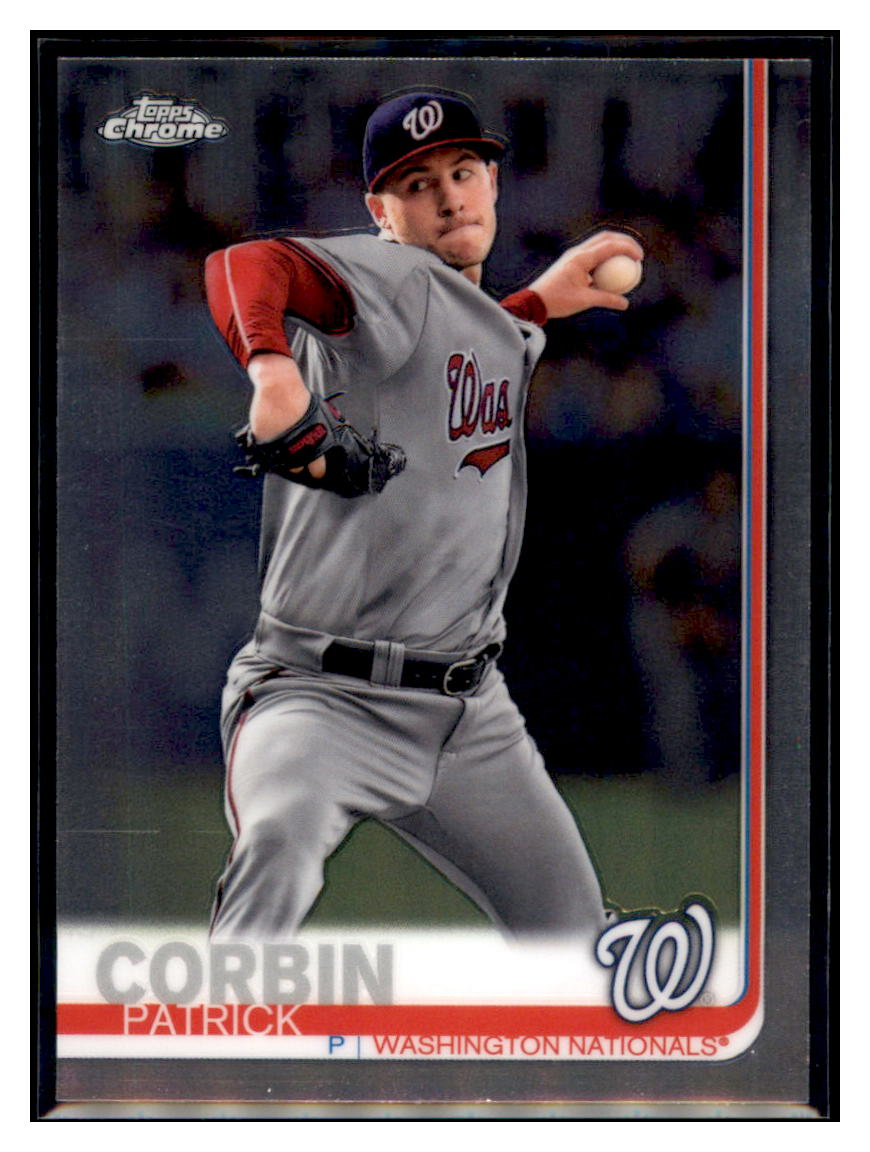 2019 Topps Chrome Patrick
  Corbin Washington Nationals
  Baseball Card CBT1C  simple Xclusive Collectibles   