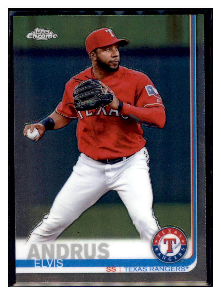 2019 Topps Chrome Elvis
  Andrus   Texas Rangers Baseball Card
  CBT1C _1a simple Xclusive Collectibles   