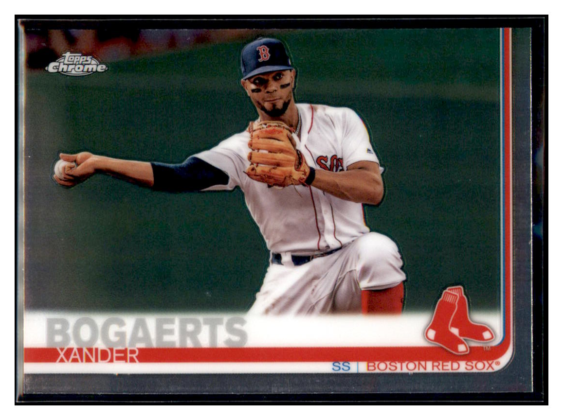 2019 Topps Chrome Xander
  Bogaerts   Boston Red Sox Baseball Card
  CBT1C  simple Xclusive Collectibles   