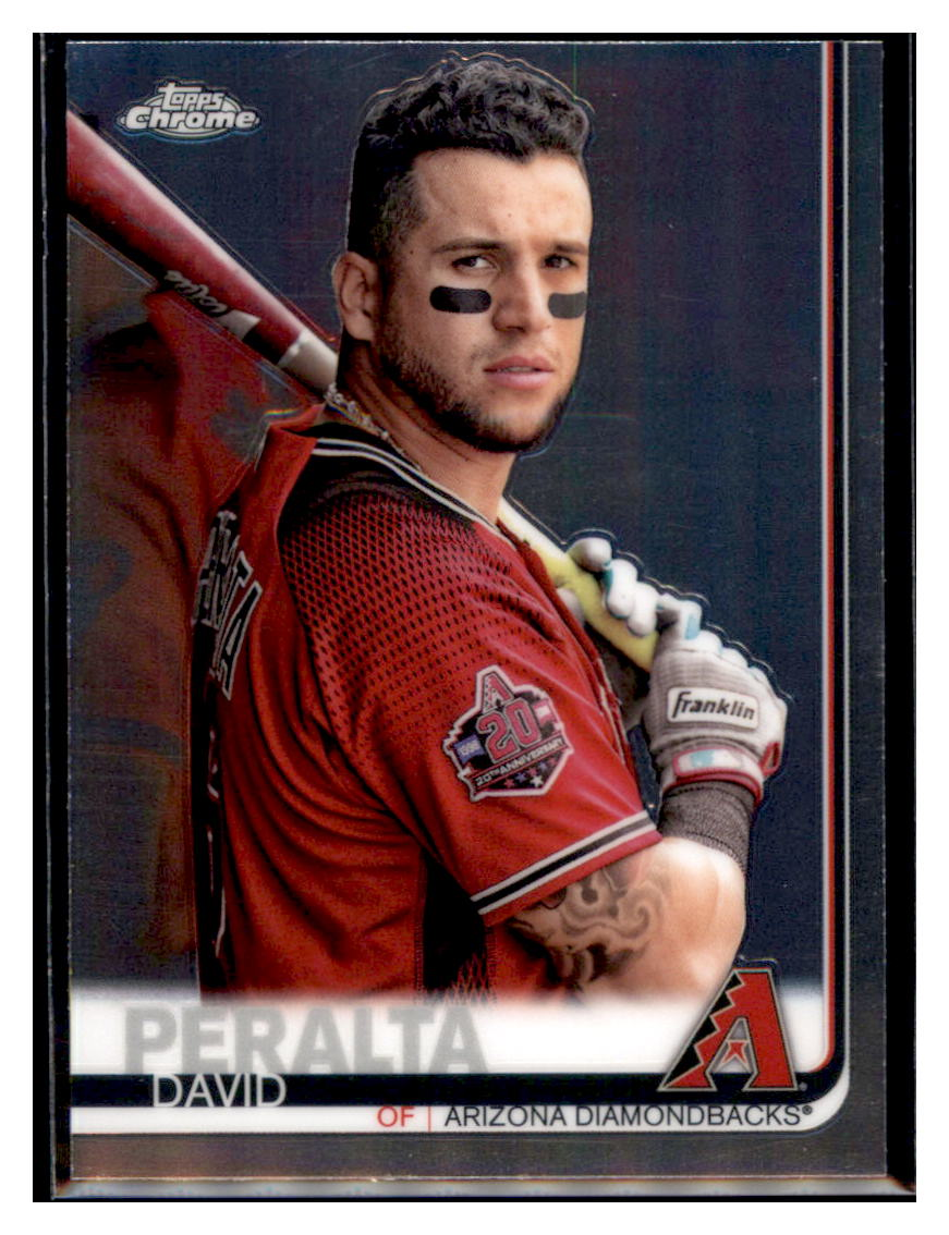 2019 Topps Chrome David
  Peralta   Arizona Diamondbacks Baseball
  Card CBT1C _1a simple Xclusive Collectibles   