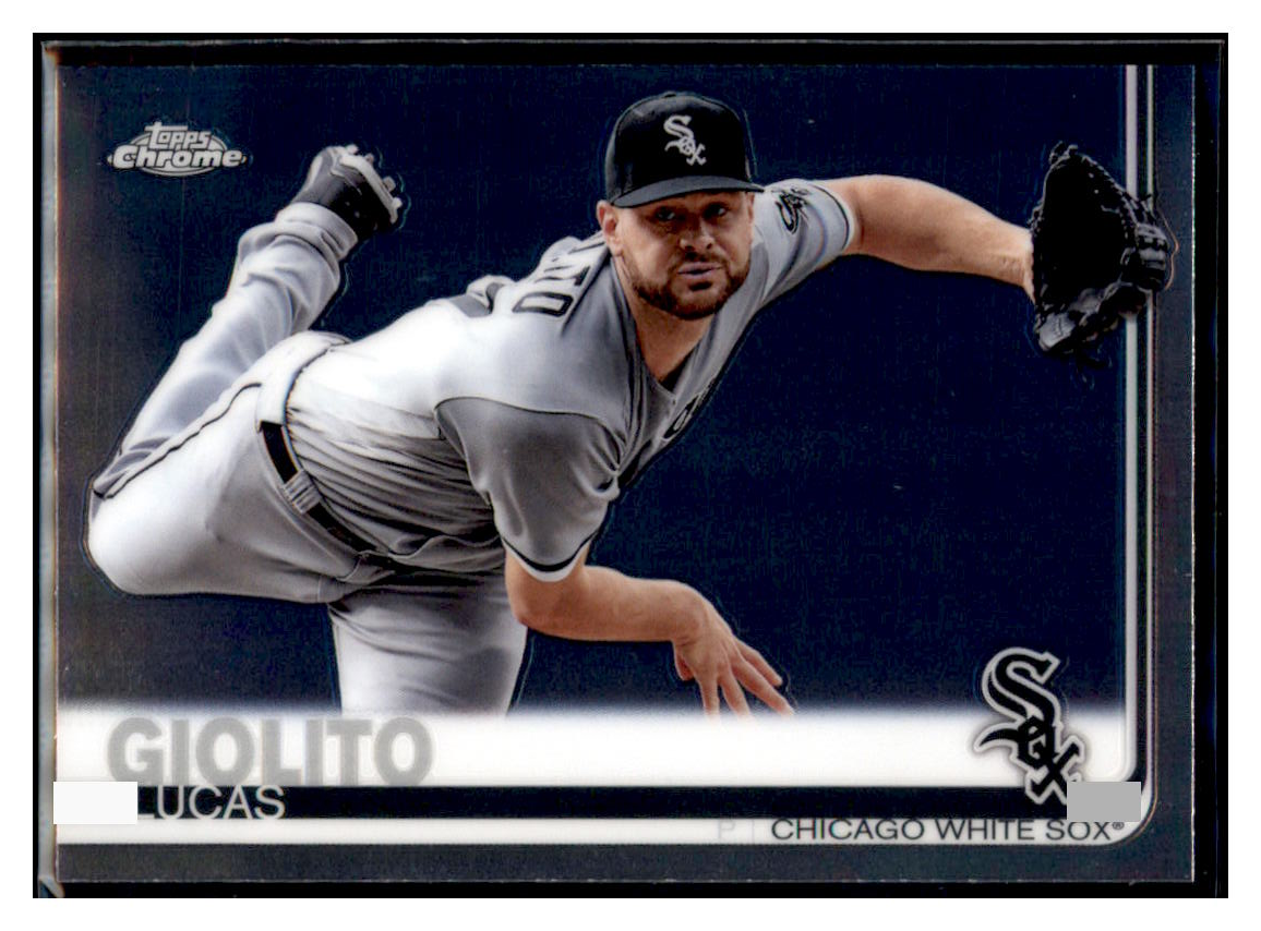 2019 Topps Chrome Lucas
  Giolito   Chicago White Sox Baseball
  Card CBT1C _1a simple Xclusive Collectibles   
