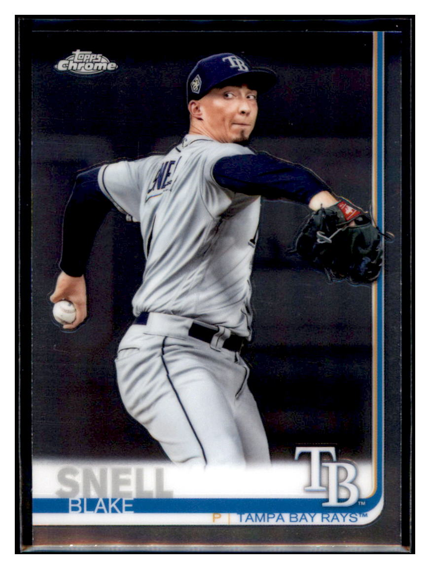 2019 Topps Chrome Blake
  Snell   Tampa Bay Rays Baseball Card
  CBT1C _1b simple Xclusive Collectibles   