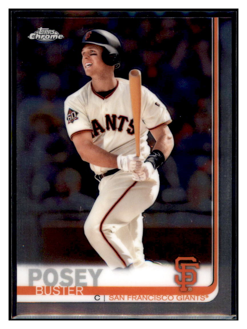 2019 Topps Chrome Buster
  Posey   San Francisco Giants Baseball
  Card CBT1C  simple Xclusive Collectibles   