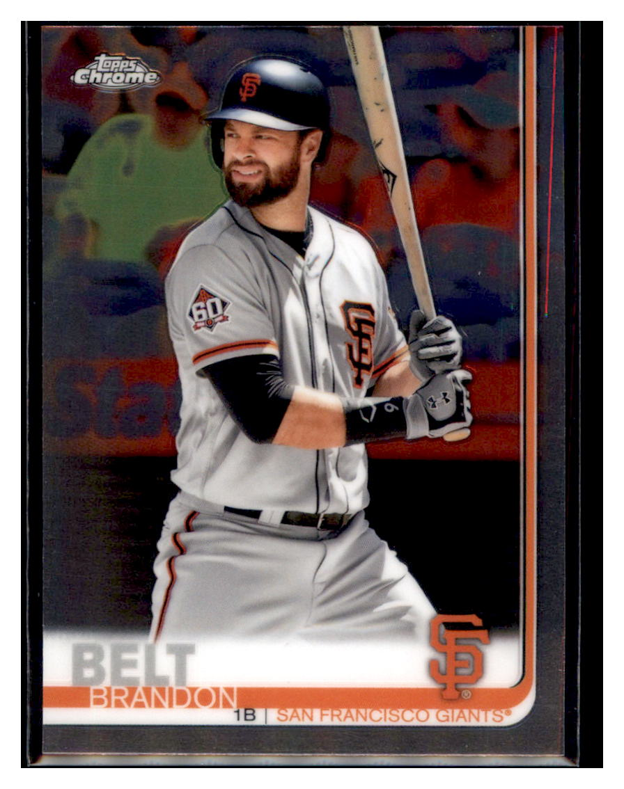 2019 Topps Chrome Brandon
Belt San Francisco Giants
  Baseball Card CBT1C  simple Xclusive Collectibles   