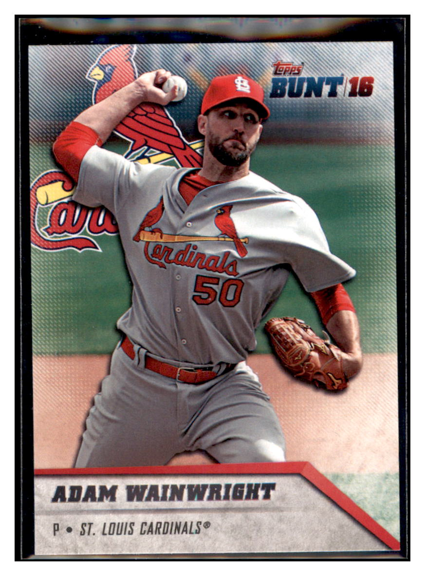 2016 Topps Bunt Adam Wainwright    St. Louis Cardinals #60 Baseball
  Card   DBT1A simple Xclusive Collectibles   
