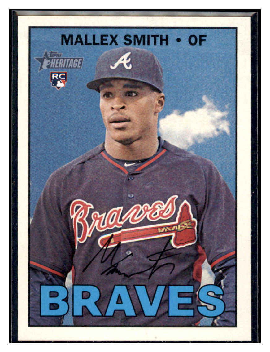 2016 Topps Heritage Mallex Smith    Atlanta Braves #712 Baseball Card   DBT1A simple Xclusive Collectibles   
