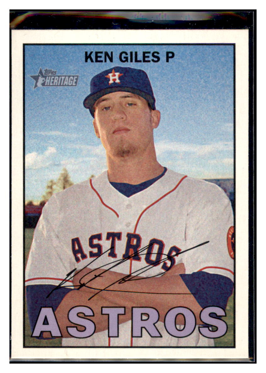 2016 Topps Heritage Ken Giles    Houston Astros #225 Baseball Card   DBT1A simple Xclusive Collectibles   