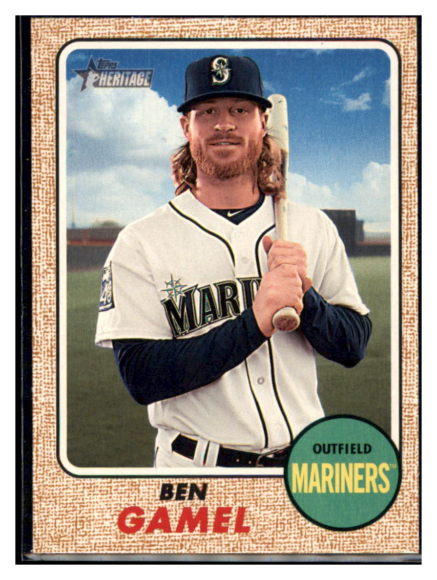 2017 Topps Heritage Ben Gamel    Seattle Mariners #637 Baseball Card   DBT1A simple Xclusive Collectibles   