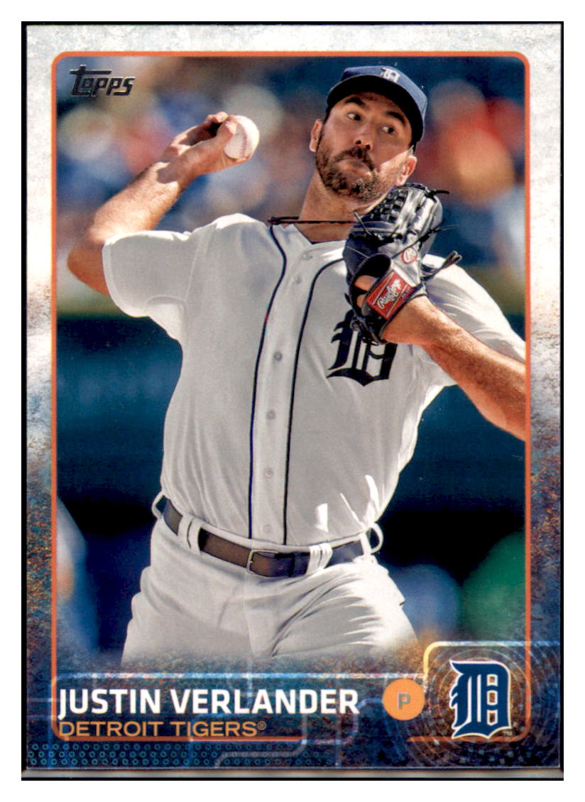 2015 Topps Justin Verlander Detroit Tigers #463 Baseball Card   DBT1A simple Xclusive Collectibles   