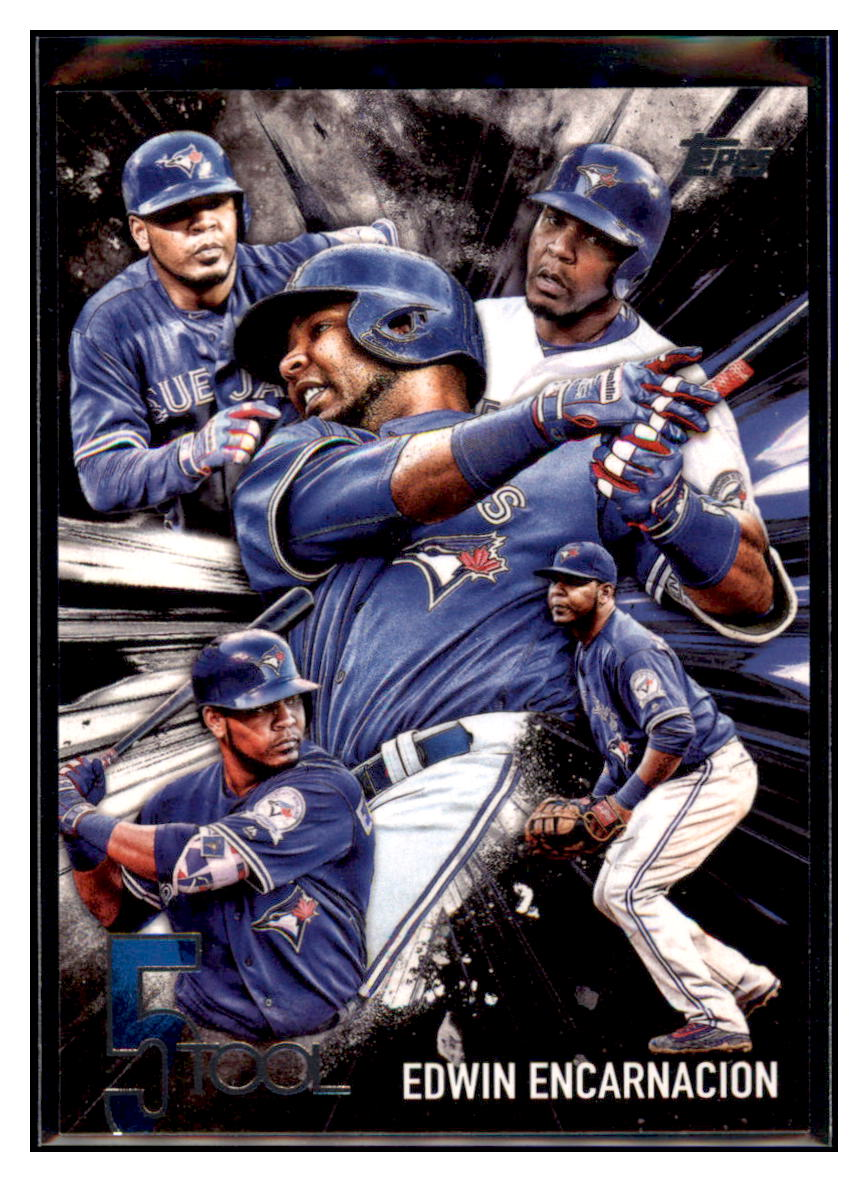 2017 Topps Edwin Encarnacion    Toronto Blue Jays #5T-45 Baseball
  Card   DBT1A simple Xclusive Collectibles   