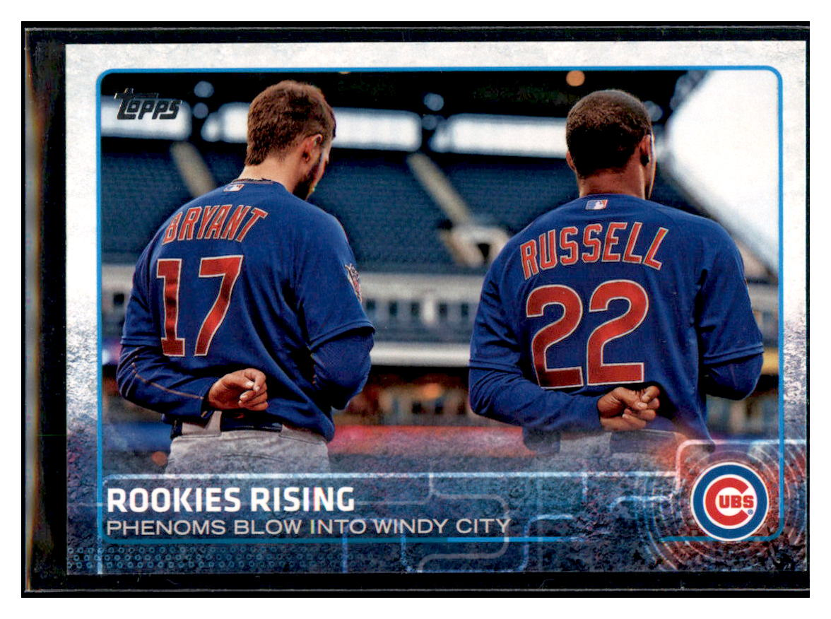 2015 Topps Update Rookies Rising (Kris
  Bryant / Addison Russell)    Chicago
  Cubs #US79 Baseball Card   DBT1A simple Xclusive Collectibles   
