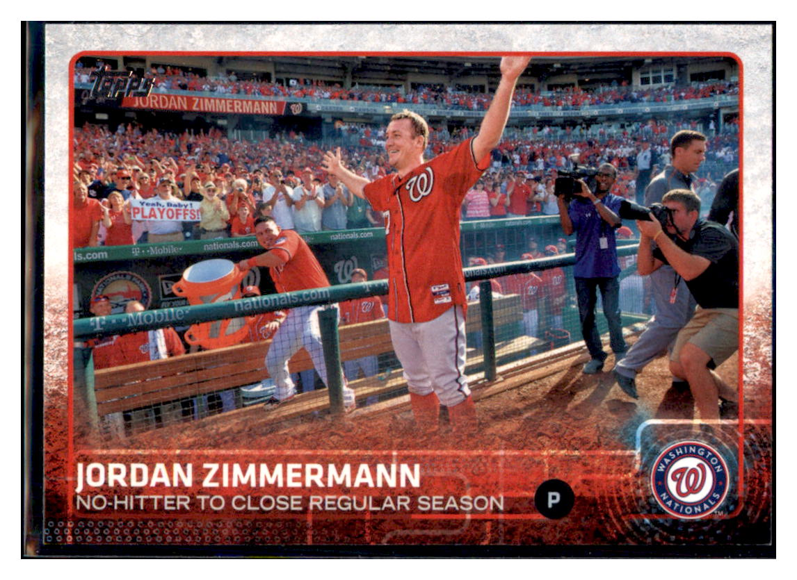 2015 Topps Jordan Zimmermann Washington Nationals #398 Baseball
  Card   DBT1A simple Xclusive Collectibles   