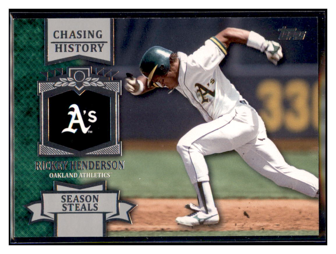 2013 Topps Rickey Henderson    Oakland Athletics #CH-58 Baseball
  Card   DBT1A simple Xclusive Collectibles   