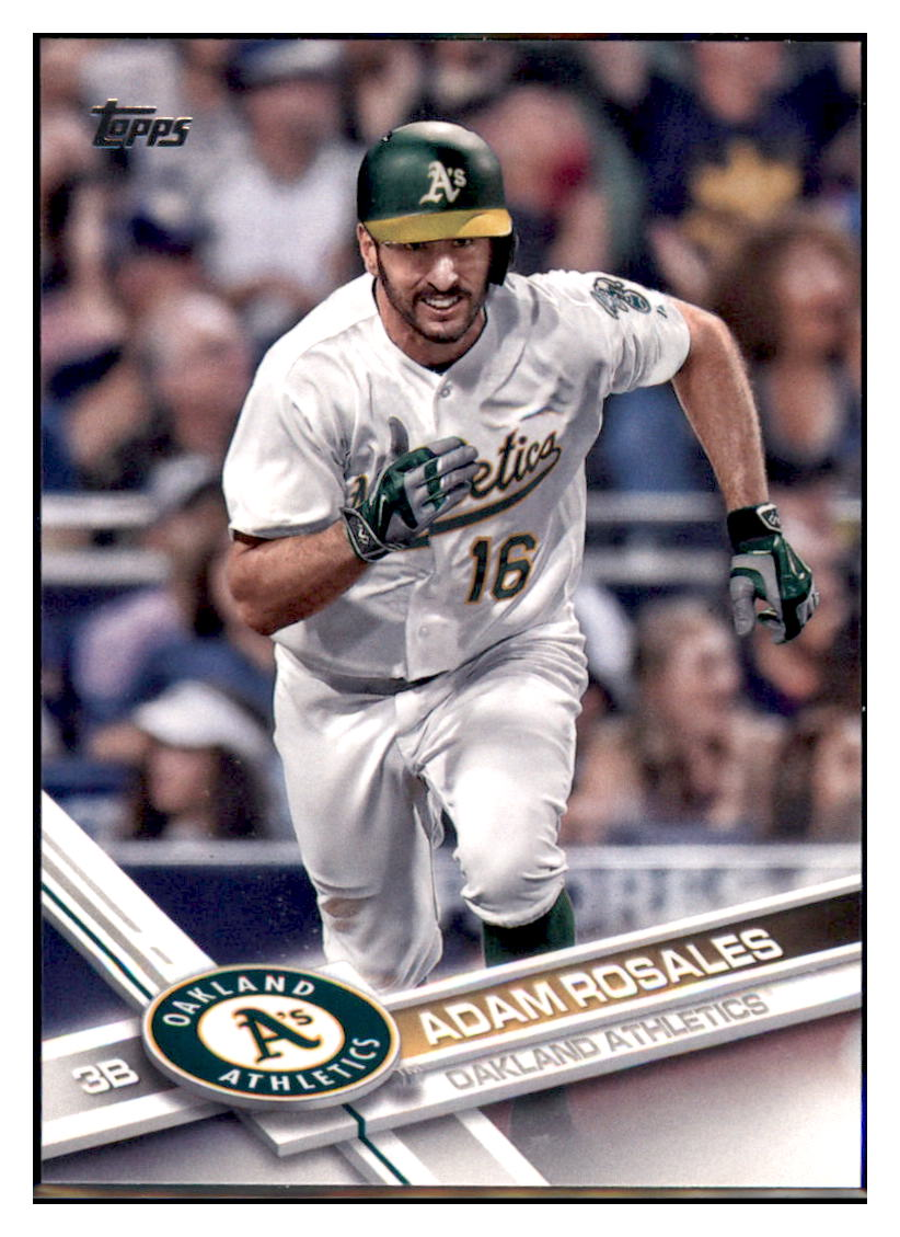 2017 Topps Adam Rosales    Oakland Athletics #377 Baseball Card   DBT1A simple Xclusive Collectibles   