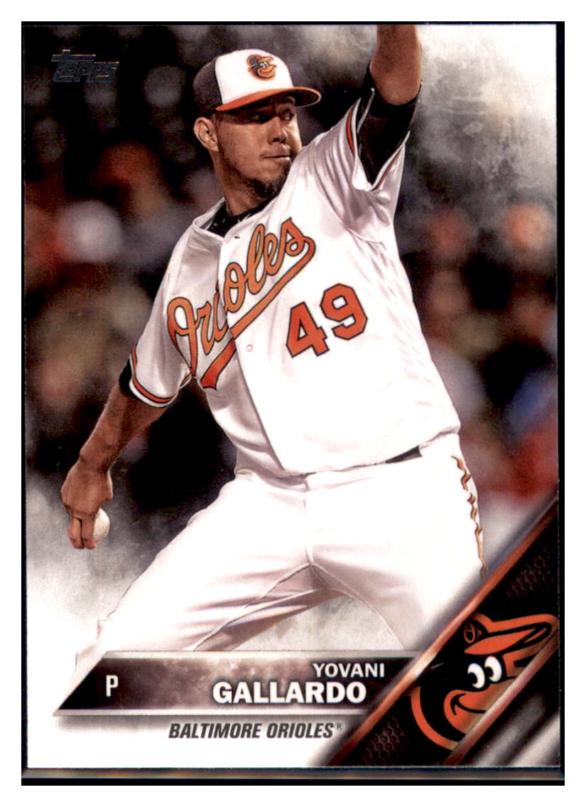 2016 Topps Update Yovani Gallardo Baltimore
  Orioles  Baseball Card DPT1B simple Xclusive Collectibles   
