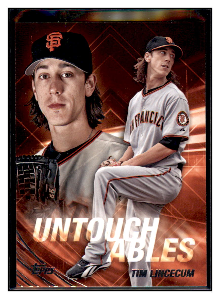 2017 Topps Update Tim
  Lincecum Untouchables  San Francisco
  Giants  Baseball Card DPT1B simple Xclusive Collectibles   