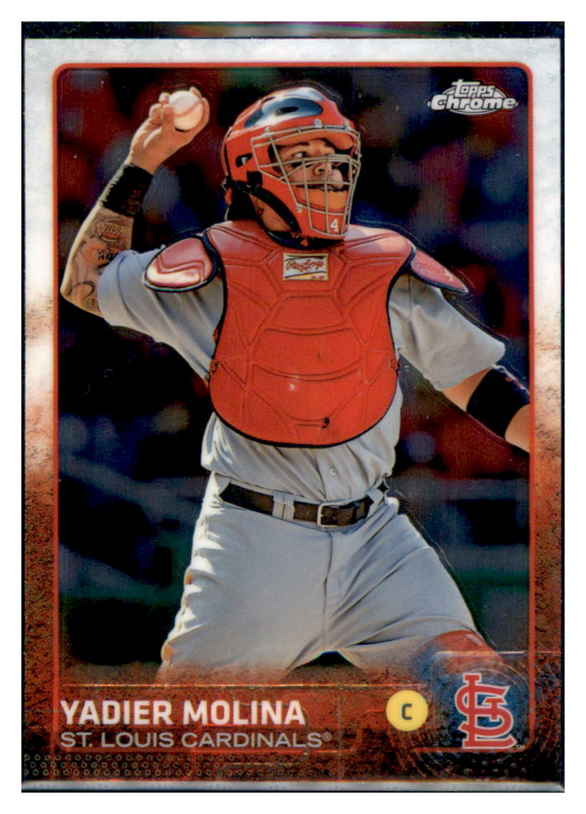 2015 Topps Chrome Yadier
  Molina   St. Louis Cardinals Baseball
  Card DPT1C simple Xclusive Collectibles   