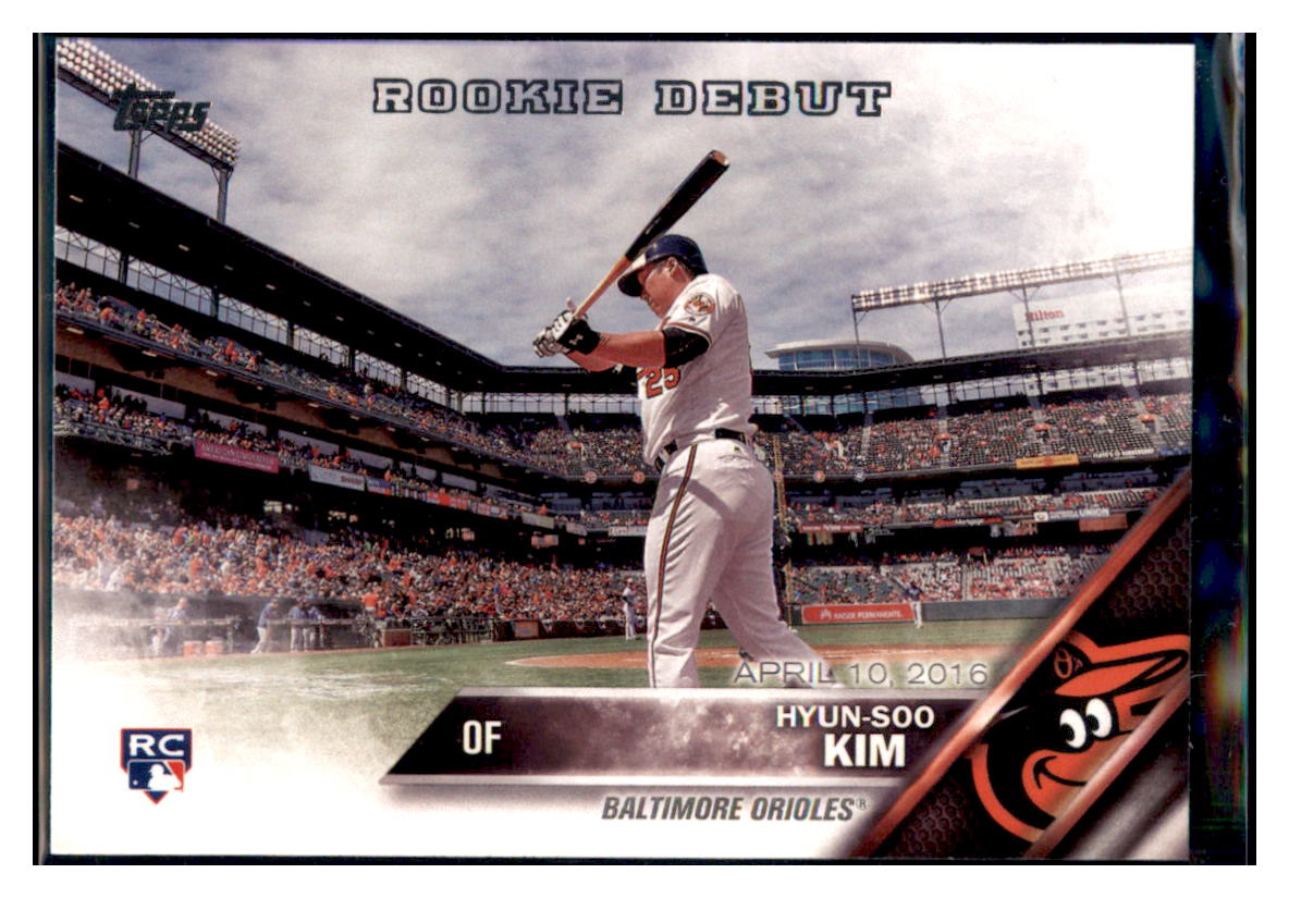 2016 Topps Update Hyun-Soo Kim Baltimore Orioles Baseball Card DPT1C simple Xclusive Collectibles   