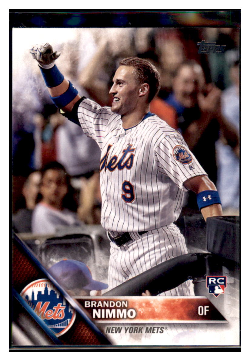 2016 Topps Update Brandon Nimmo New York Mets
  Baseball Card DPT1C simple Xclusive Collectibles   