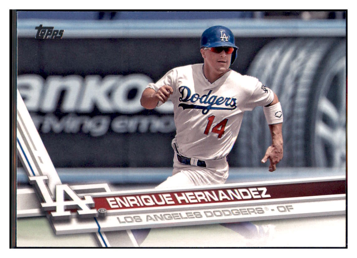2017 Topps Enrique Hernandez Los Angeles Dodgers
  Baseball Card DPT1C simple Xclusive Collectibles   