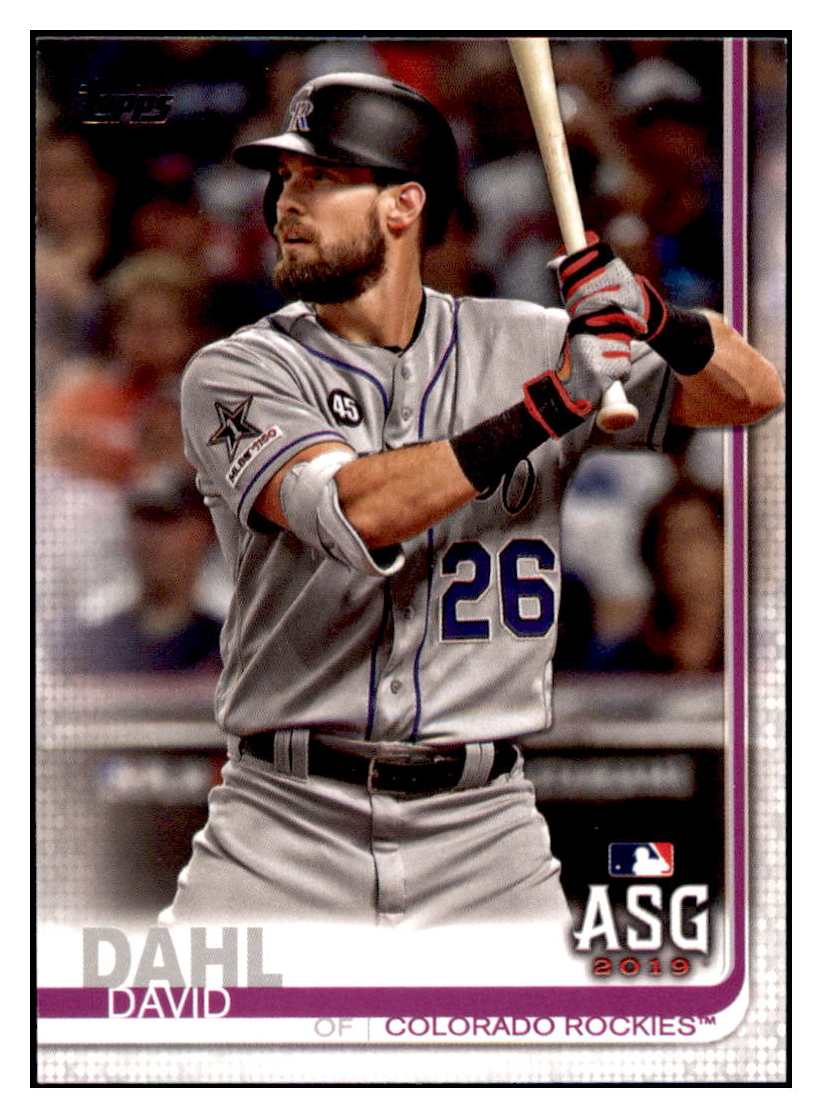 2019 Topps Update David
  Dahl   ASG Colorado Rockies Baseball
  Card DPT1D simple Xclusive Collectibles   