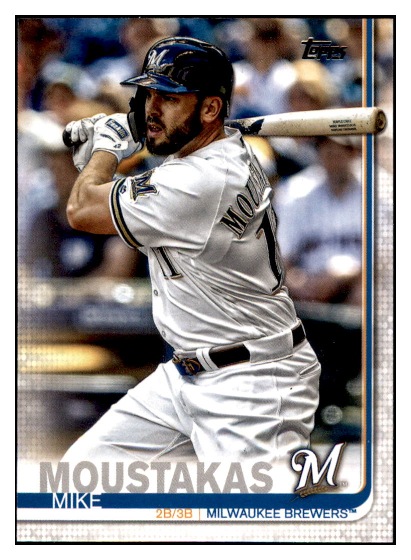 2019 Topps Update Mike
  Moustakas   Milwaukee Brewers Baseball
  Card DPT1D simple Xclusive Collectibles   