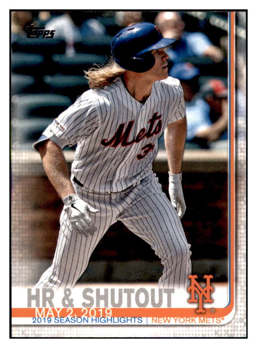 2019 Topps Update HR &
  Shutout CL, HL   New York Mets Baseball
  Card DPT1D simple Xclusive Collectibles   