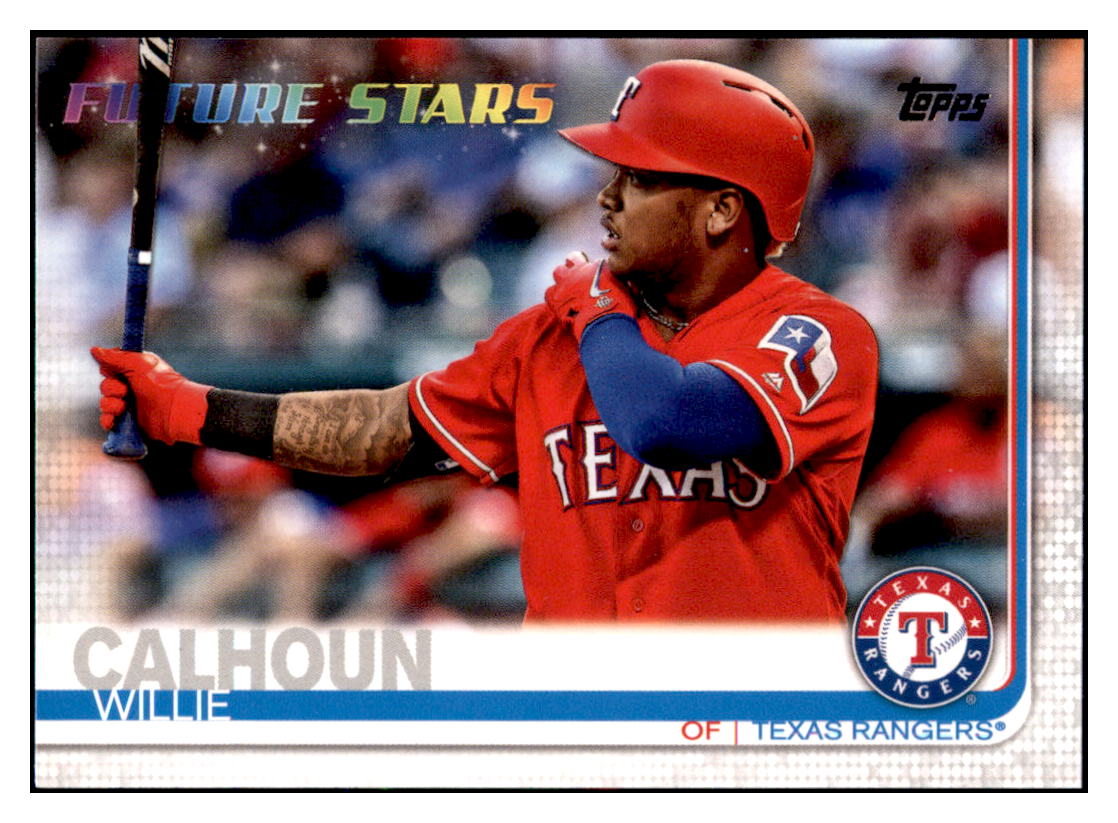 2019 Topps Willie
  Calhoun   FS Texas Rangers Baseball
  Card DPT1D simple Xclusive Collectibles   