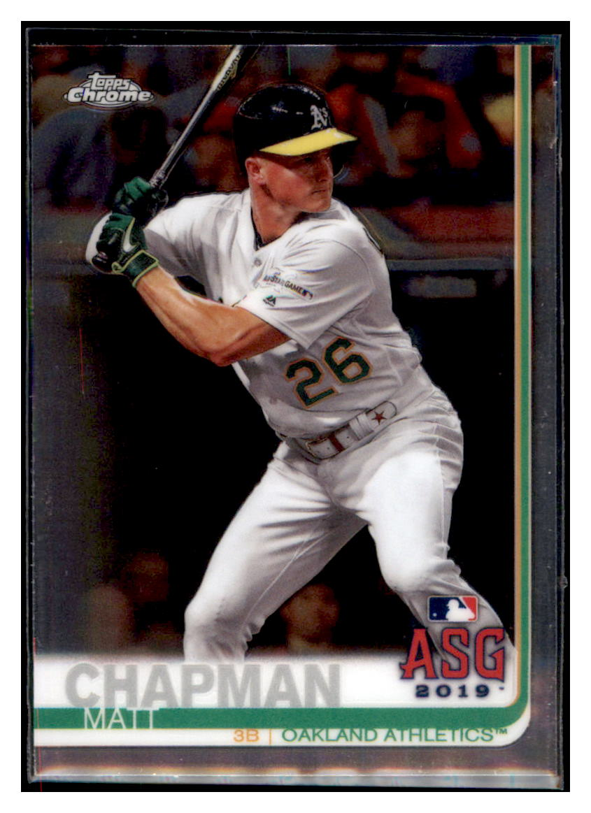 2019 Topps Chrome Update
  Edition Matt Chapman   ASG Oakland
  Athletics Baseball Card DPT1D simple Xclusive Collectibles   