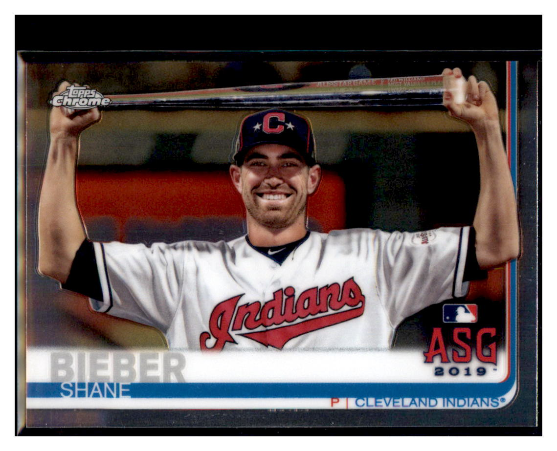 2019 Topps Chrome Update
  Edition Shane Bieber   ASG Cleveland
  Indians Baseball Card DPT1D simple Xclusive Collectibles   